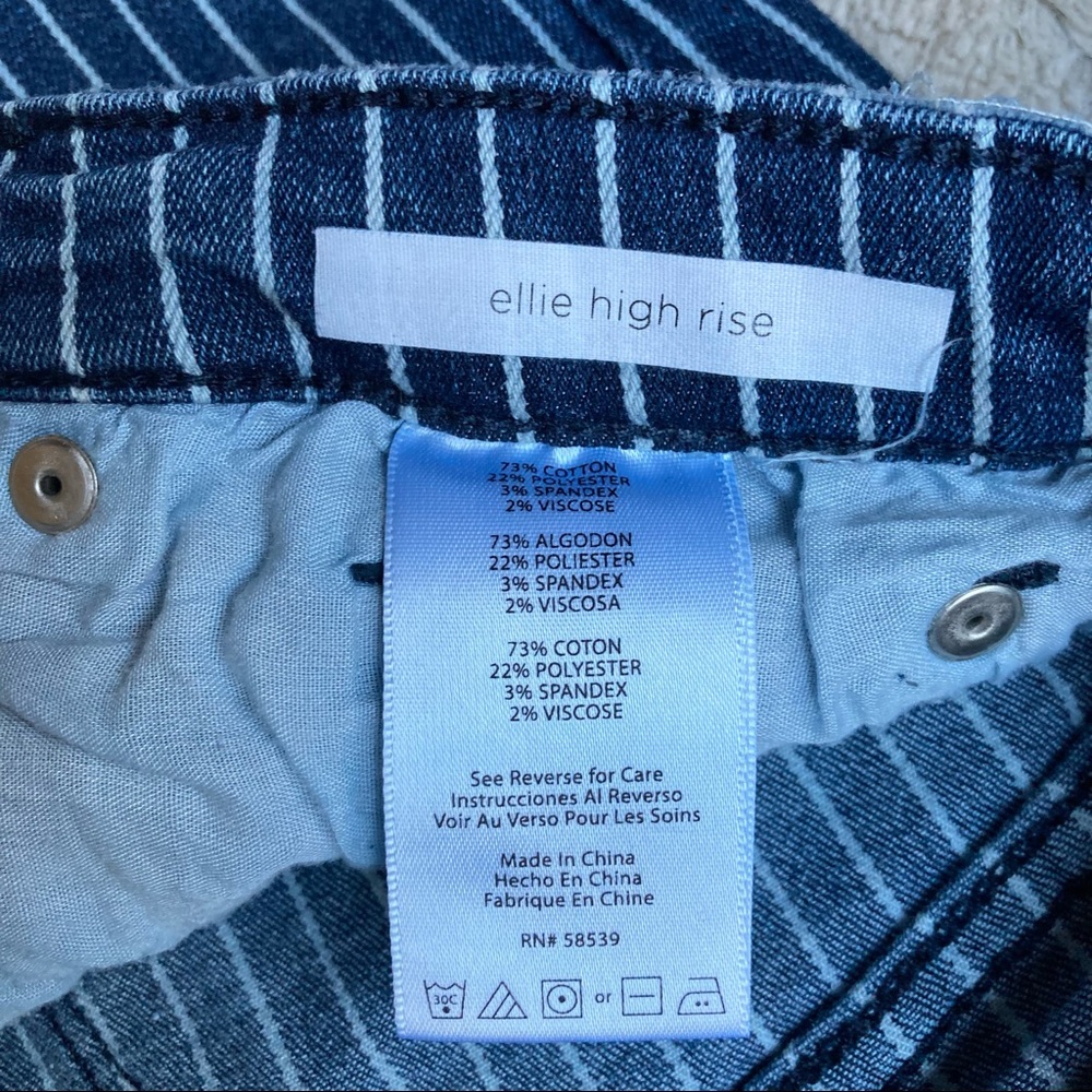 Nordstrom STS Blue Ellie High Rise Pinstripe Skinny Jeans - Picture 5 of 5